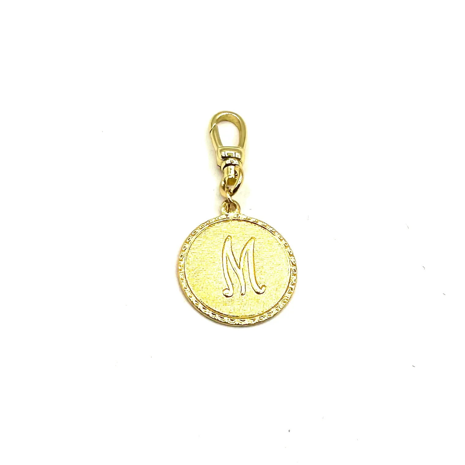 Vintage Brass M Coin