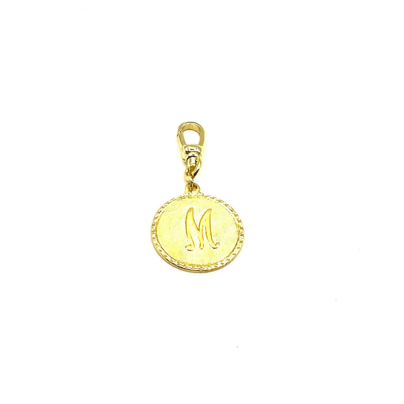 Vintage Brass M Coin