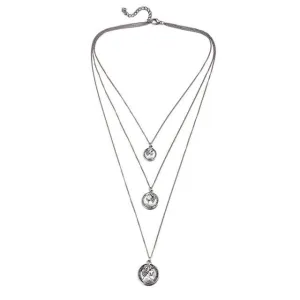 Vintage Carved Coin Necklace