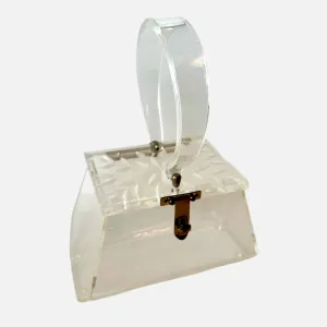 Vintage Clear Lucite Purse (1130b)