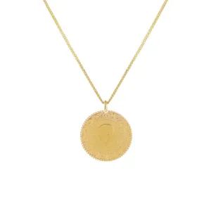 Vintage Coin Necklace 14K