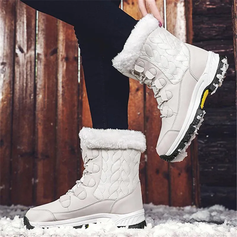 Winter Plus Size Super Warm Waterproof Snow Boots