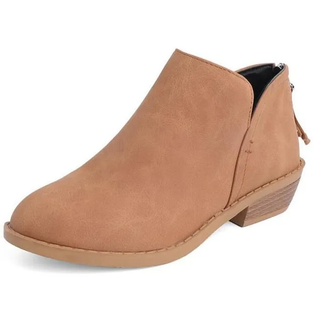 Women Boots Autumn Winter Boots Classic Zipper Snow Ankle Boots