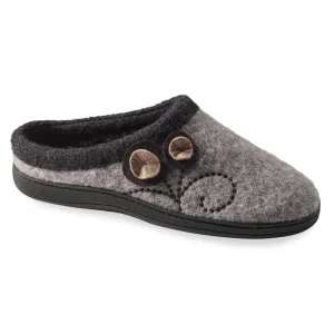 Women's Acorn | Boiled Wool Dara Mule Slippers | Light Grey