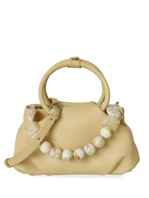 Women's Cloud Puffy Pouch Ruched Dumpling Bag Soft Leather Top Handle Clutch