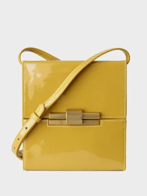 Women's Leather Box Bag Square Cassette Shoulder Bag
