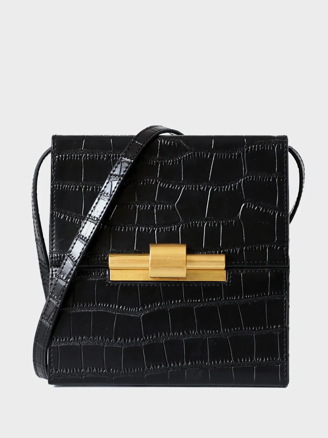 Women's Leather Box Bag Square Cassette Shoulder Bag