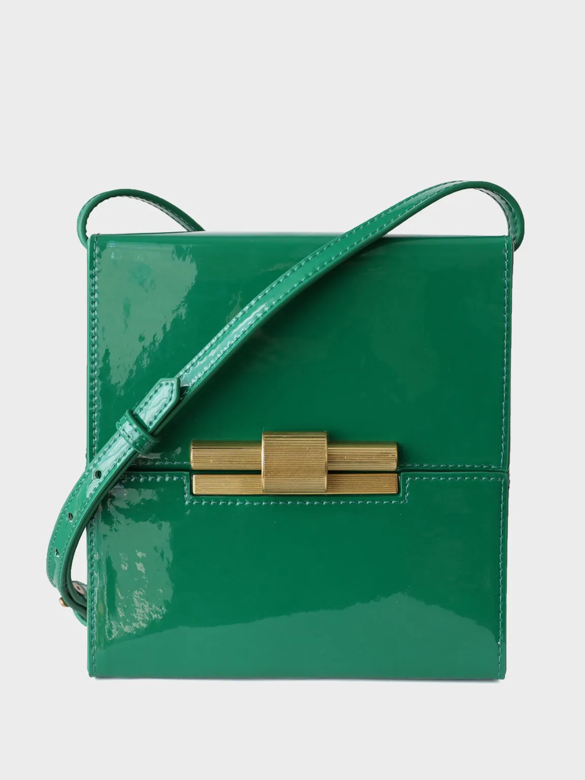 Women's Leather Box Bag Square Cassette Shoulder Bag