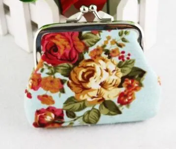 Women's Retro Vintage Flower Wallet - Kawaii Clutch Bag