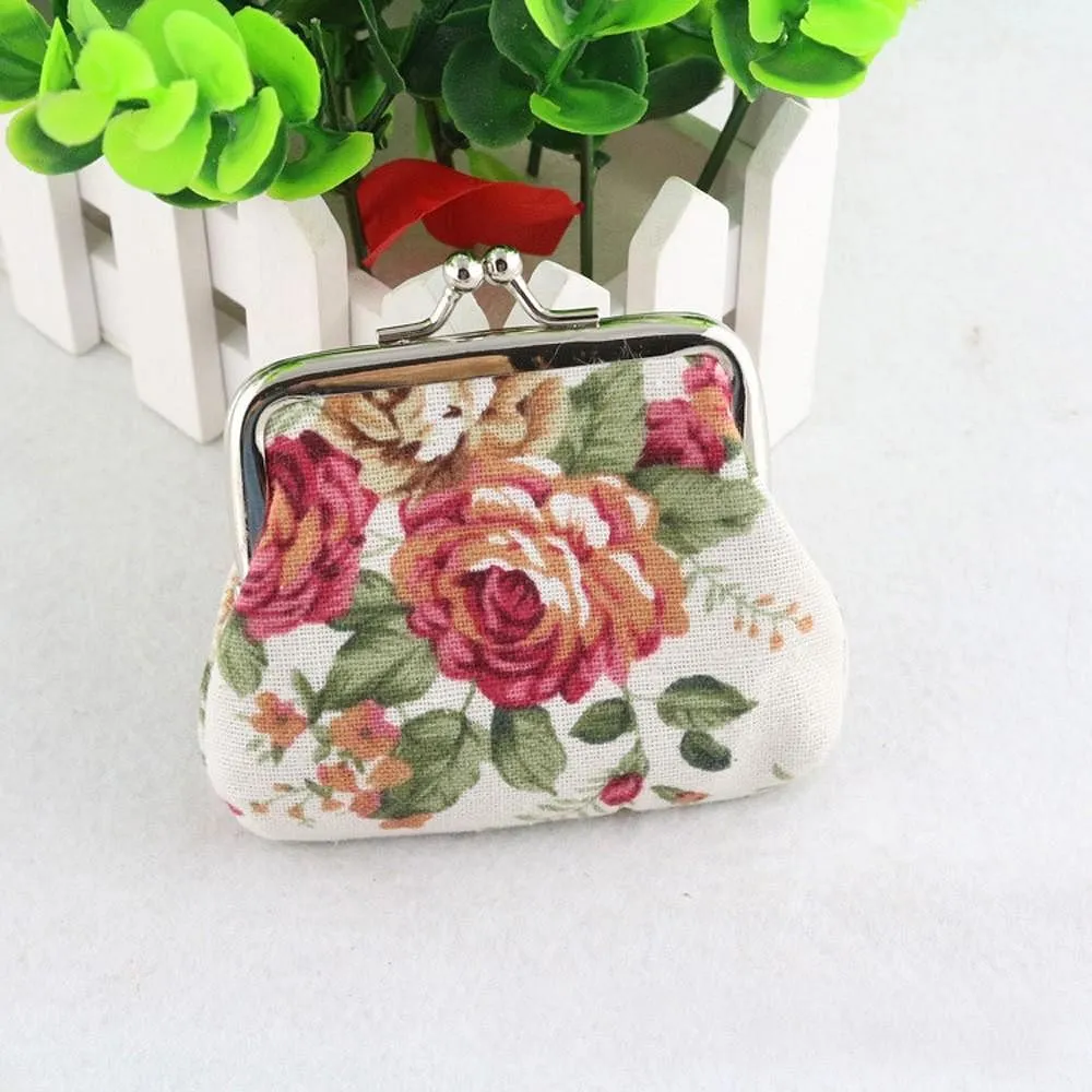 Women's Retro Vintage Flower Wallet - Kawaii Clutch Bag