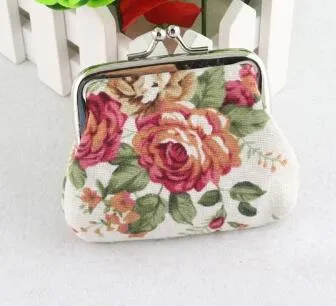 Women's Retro Vintage Flower Wallet - Kawaii Clutch Bag