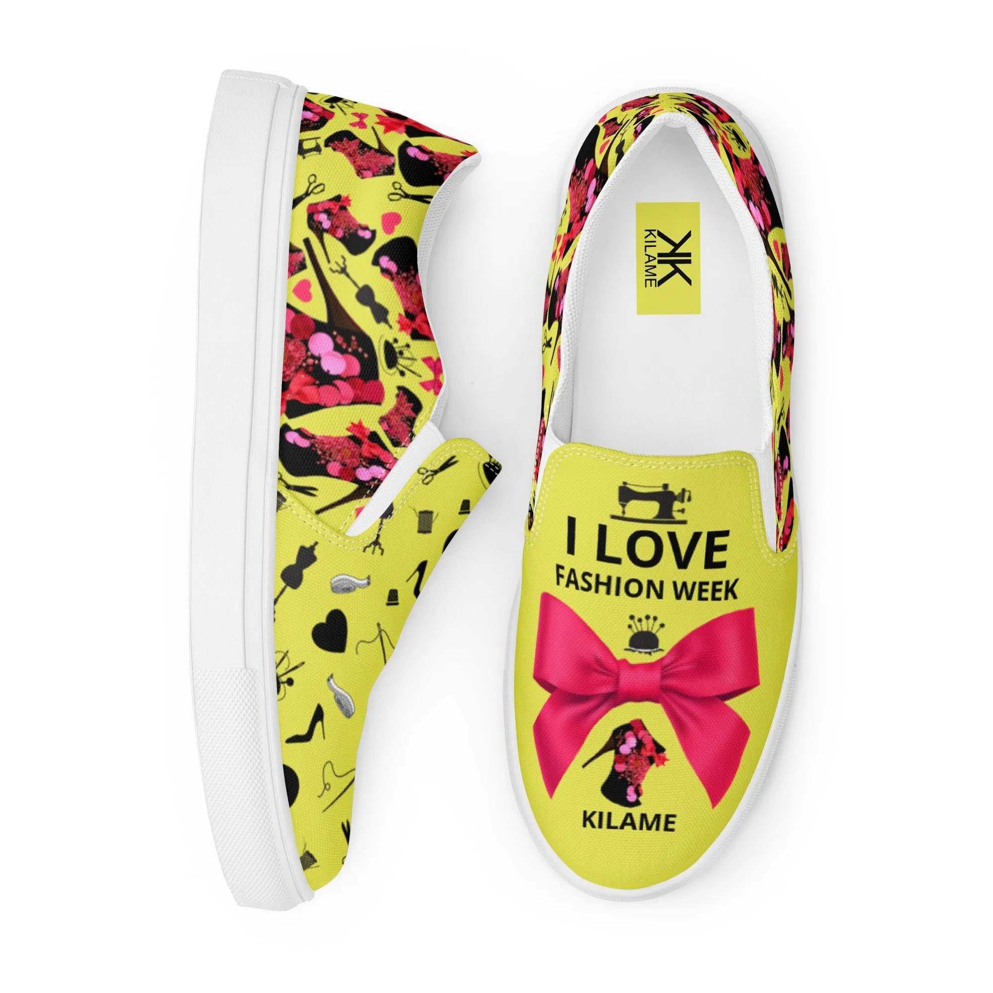 Women’s slip-on canvas shoes 'Fashion Week'