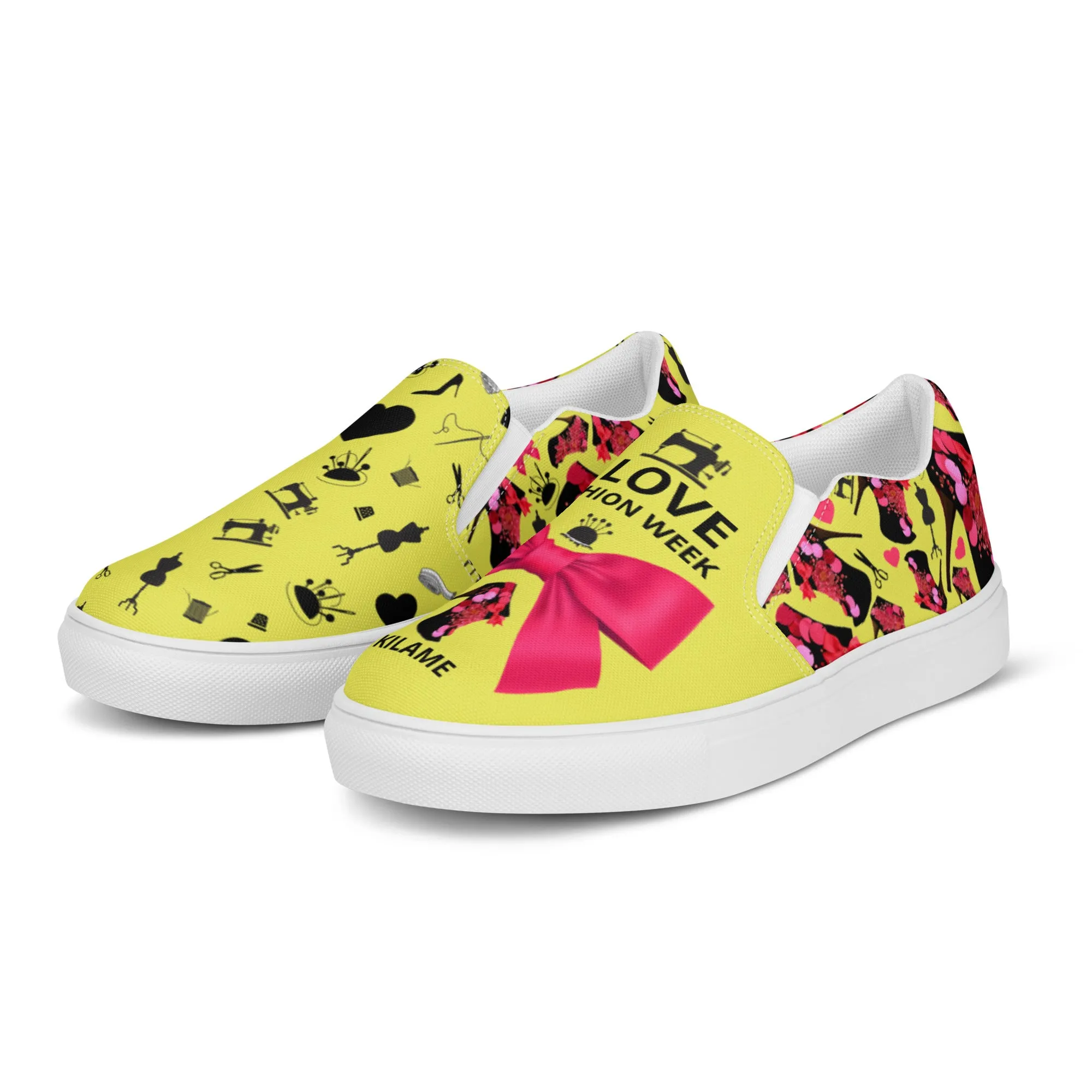 Women’s slip-on canvas shoes 'Fashion Week'