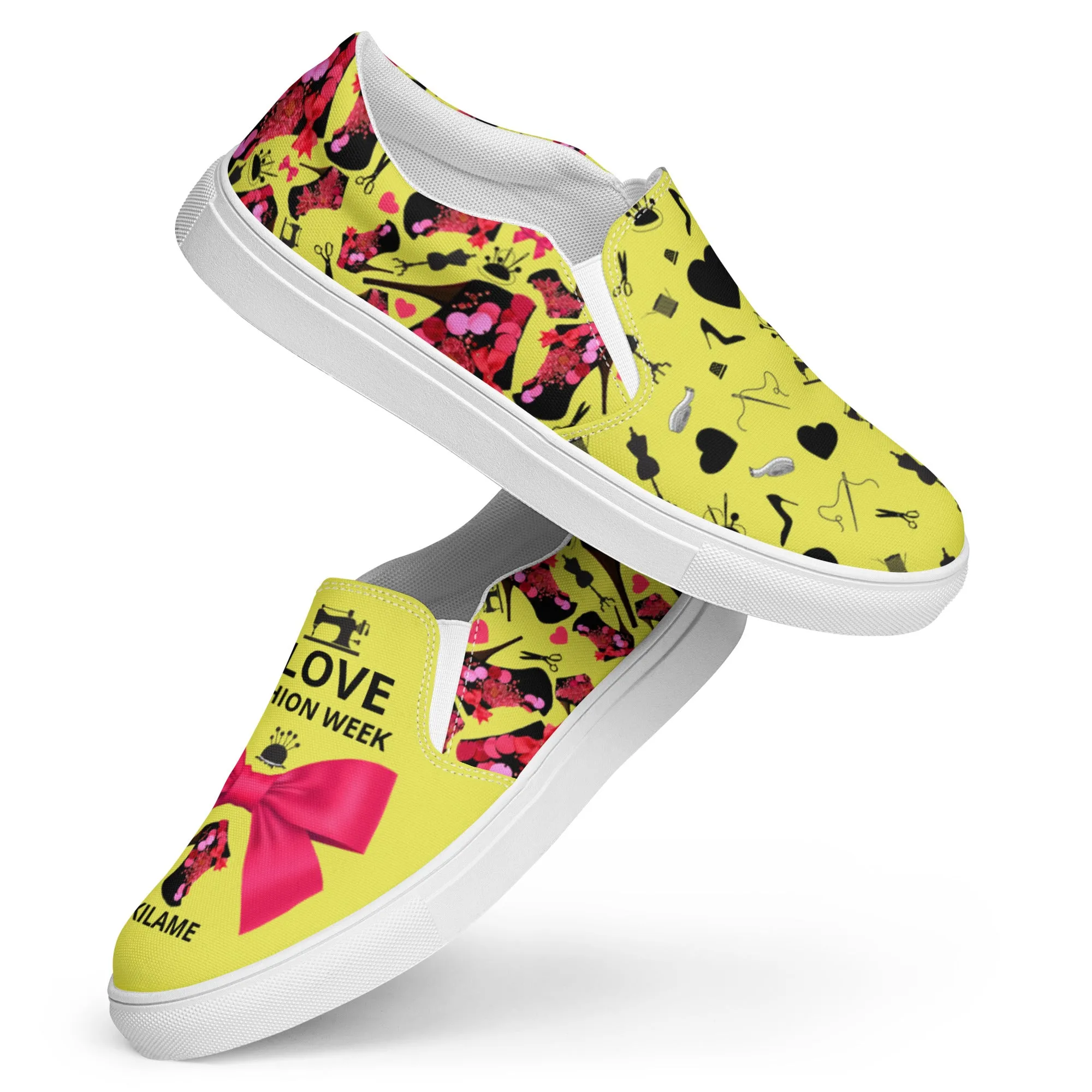 Women’s slip-on canvas shoes 'Fashion Week'