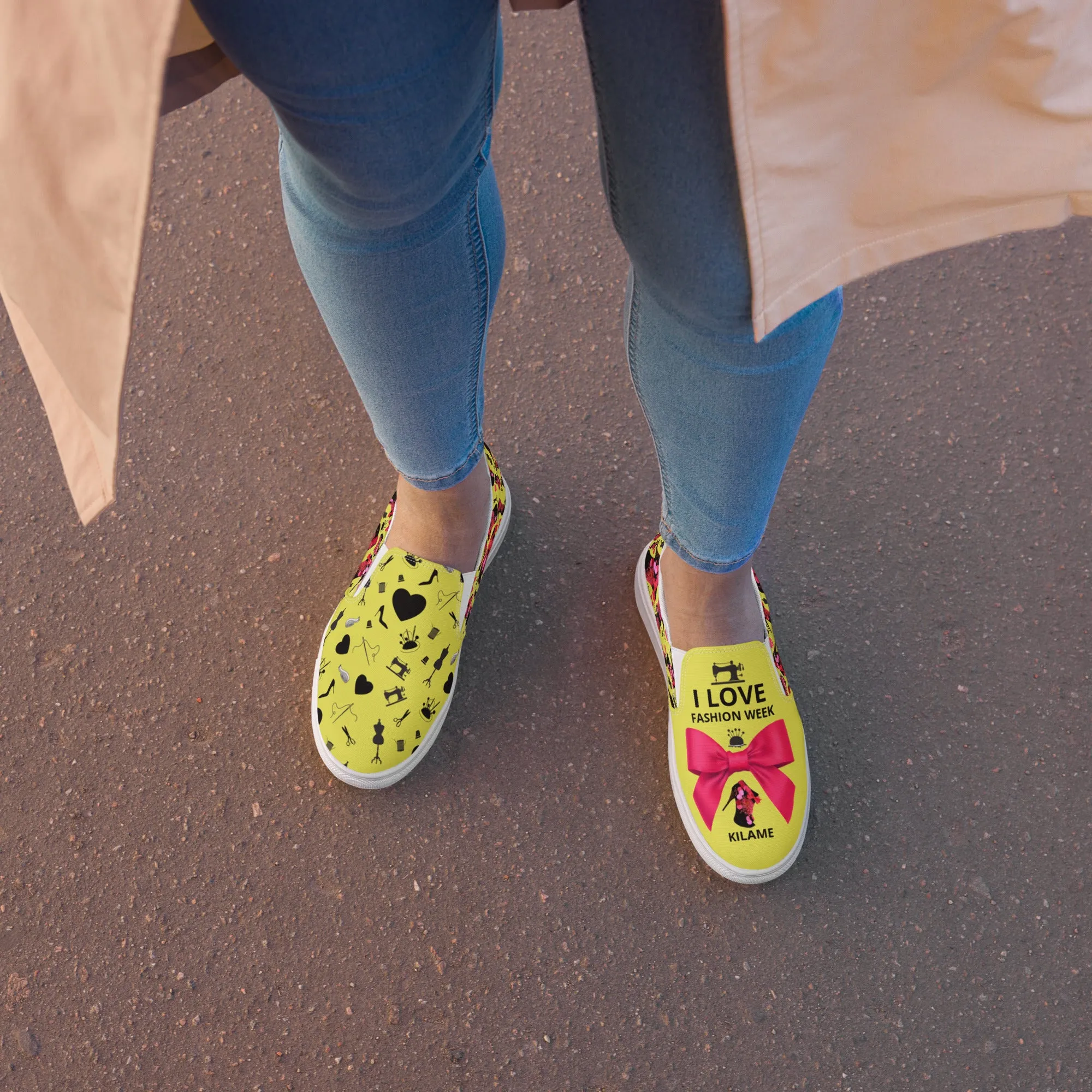 Women’s slip-on canvas shoes 'Fashion Week'