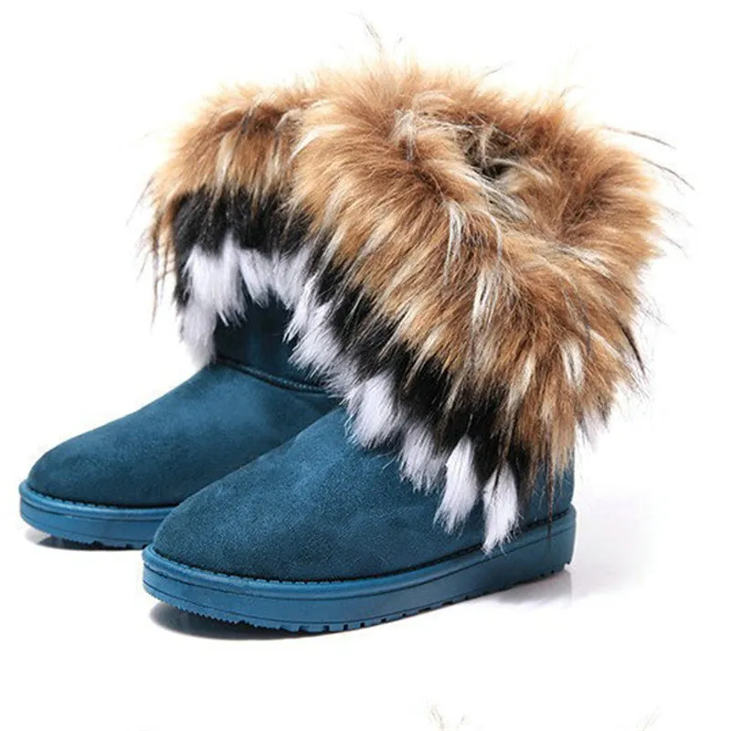 Women's Super Warm Mid-Tob Fashion Fur Snow Boots