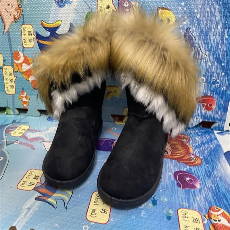 Women's Super Warm Mid-Tob Fashion Fur Snow Boots