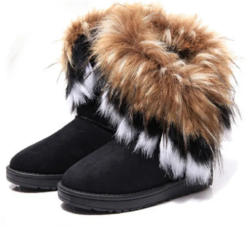 Women's Super Warm Mid-Tob Fashion Fur Snow Boots