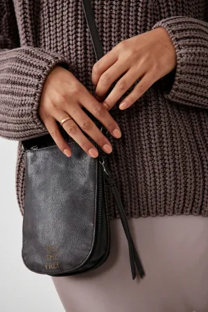 WYATT LEATHER CROSSBODY-BLACK INK