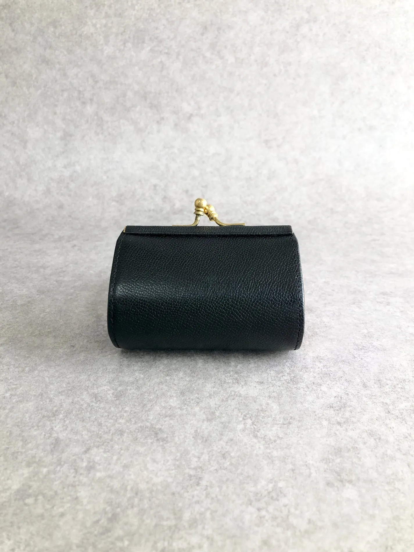 Yves Saint Laurent YSL Logo Metal Clasp Coin Purse Black Vintage hvc8nr
