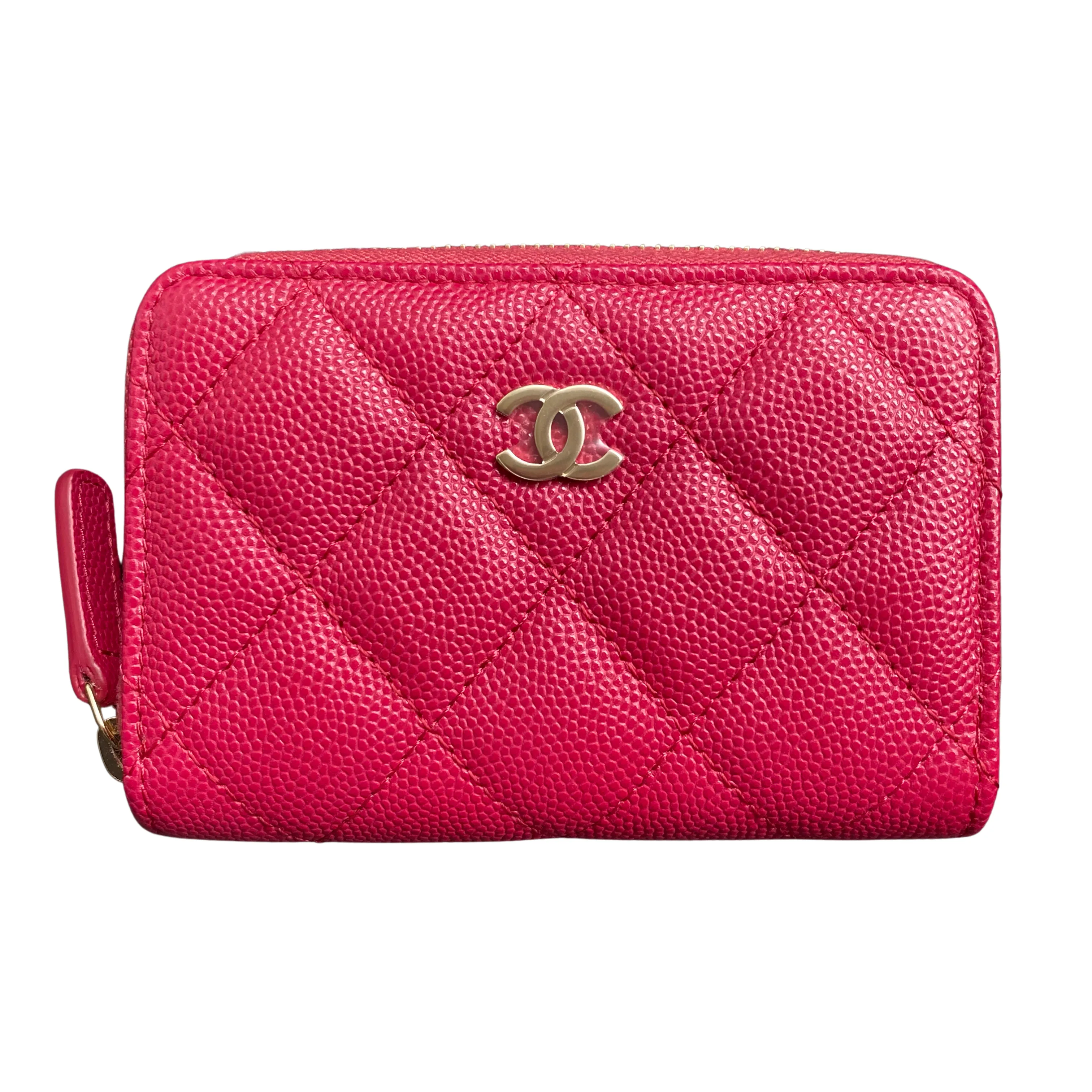 Zippy Wallet Coin Purse in 21A Raspberry Caviar