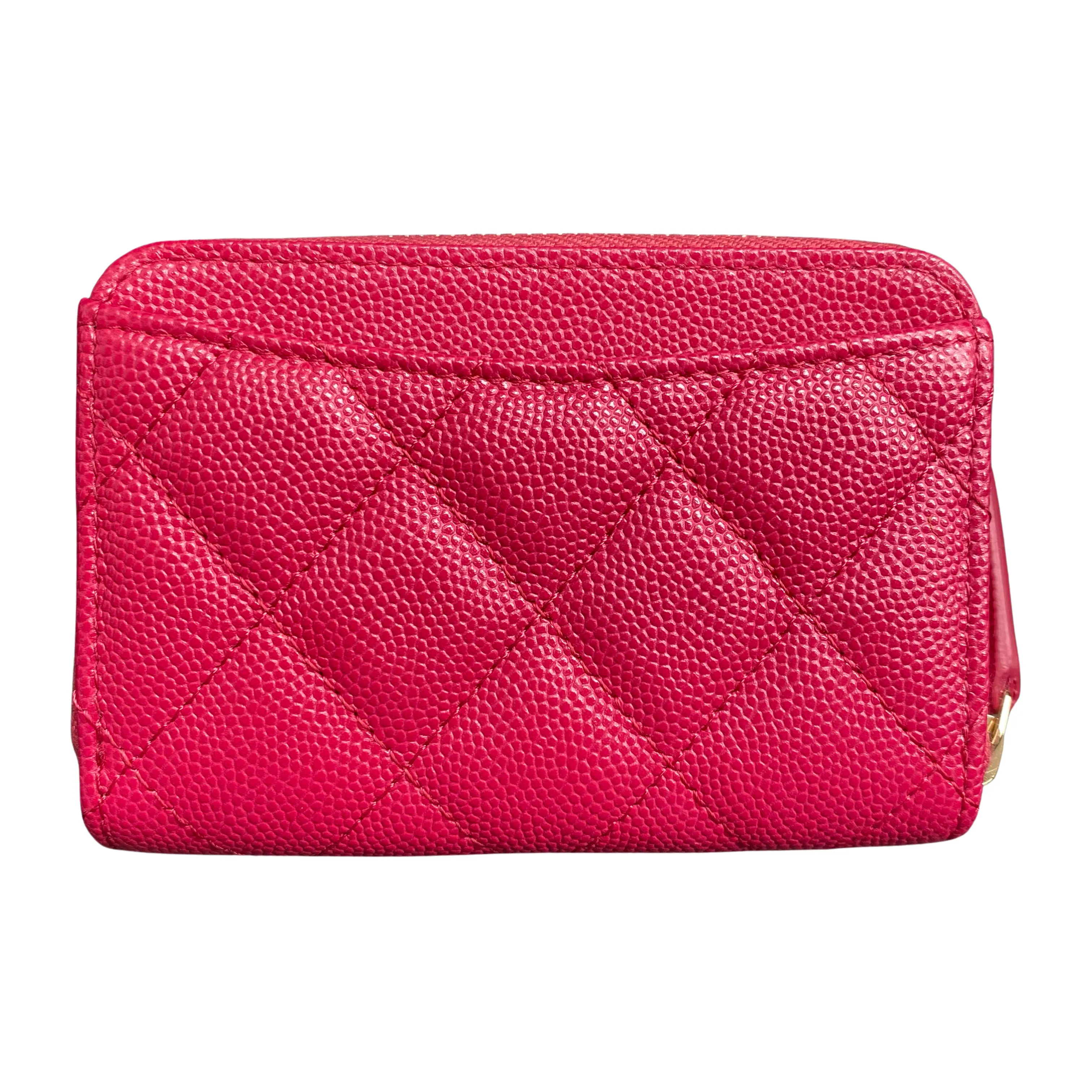 Zippy Wallet Coin Purse in 21A Raspberry Caviar