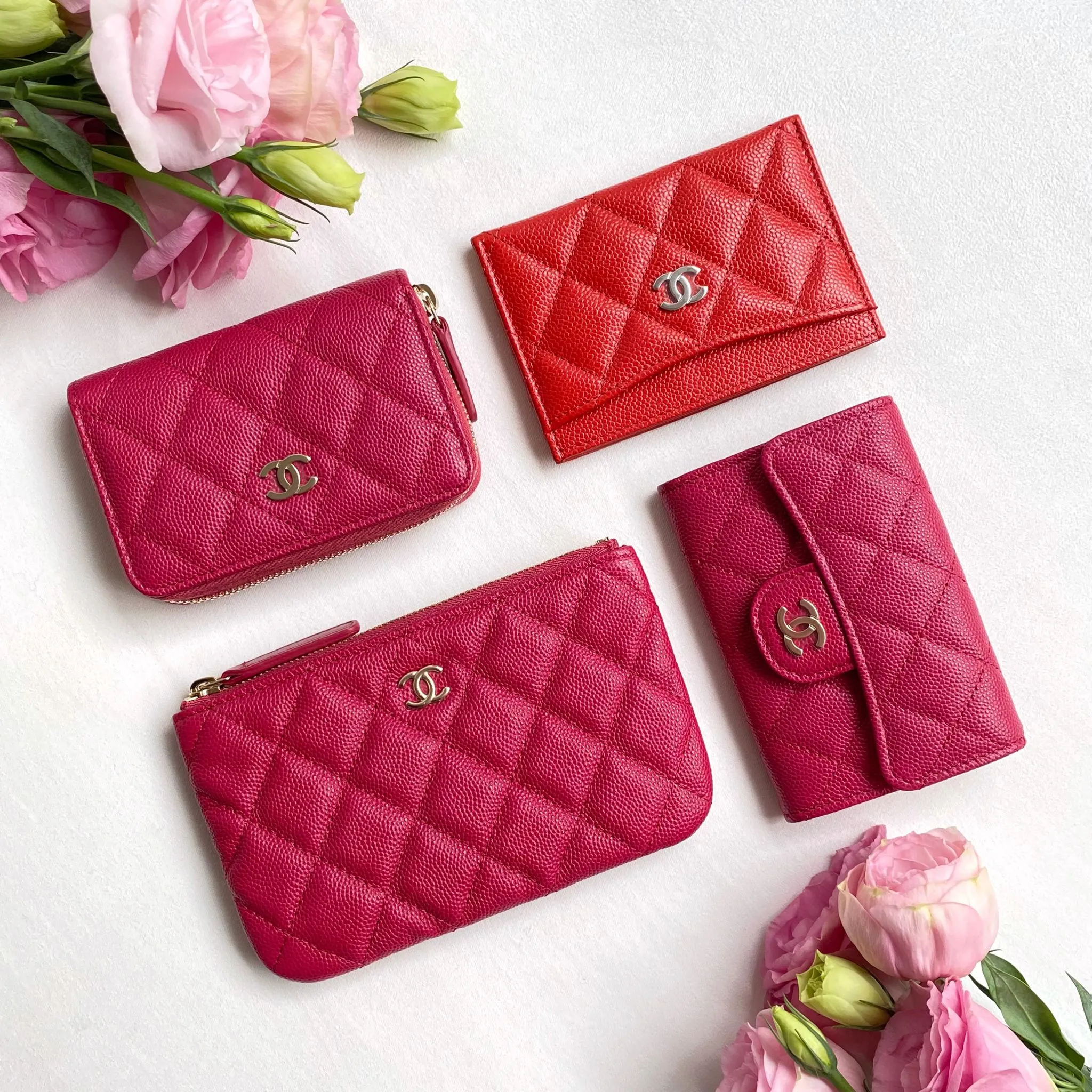 Zippy Wallet Coin Purse in 21A Raspberry Caviar